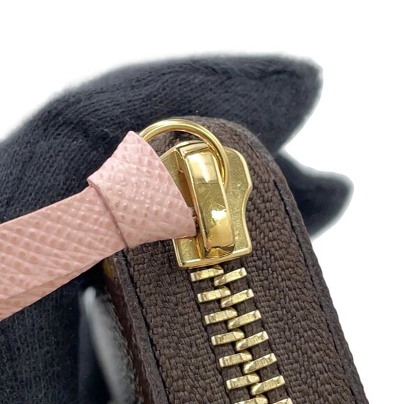 LOUIS VUITTON Portefeuille Clemence Monogram Rose Ballerine M61298 - Picture 6 of 13